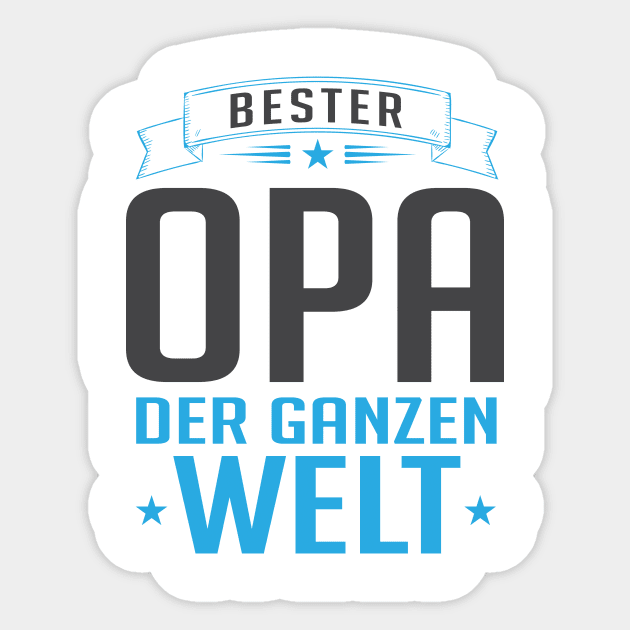 Bester Opa Der Welt (2) Sticker by nektarinchen